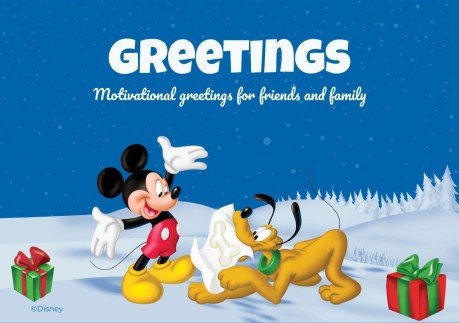 Carte de Noël Mickey Mouse et ses amis Modèles de présentation