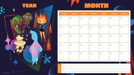 Elementar Kalender Präsentationsvorlage