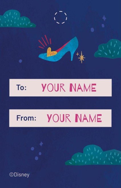 Bunte Cinderella Dankeskarte Präsentationsvorlage