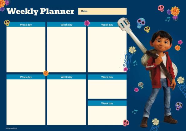 코코 주간 플래너 프레젠테이션 템플릿