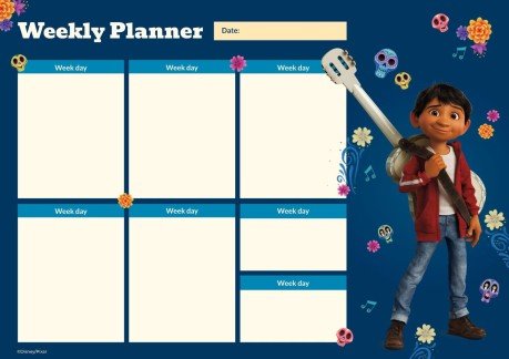 코코 주간 플래너 프레젠테이션 템플릿