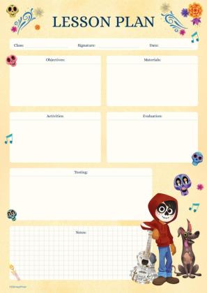 Modelo de apresentação Plano de aula de Viva: A Vida é uma Festa