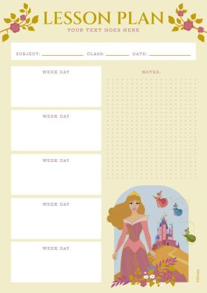 Sleeping Beauty Lesson Plan presentation template 