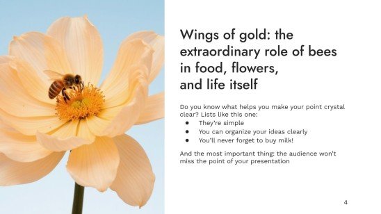 World Bee Day presentation template 