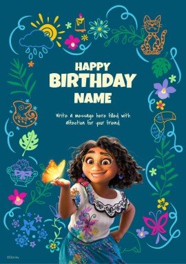 엔칸토 생일 카드 프레젠테이션 템플릿