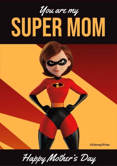 Mother's day - The Incredibles Card presentation template 