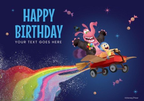 Plantilla de presentación Tarjeta de cumpleaños de Del Revés