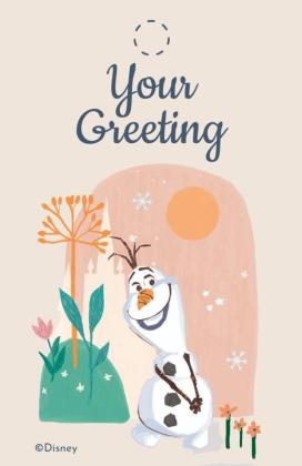 Olaf Die Eiskönigin Geschenkanhänger Präsentationsvorlage