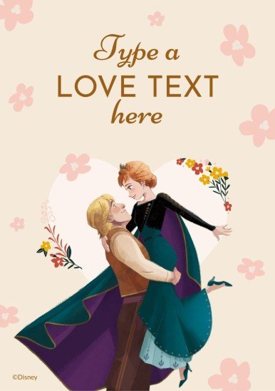 Die Eiskönigin Valentinstagskarte Präsentationsvorlage