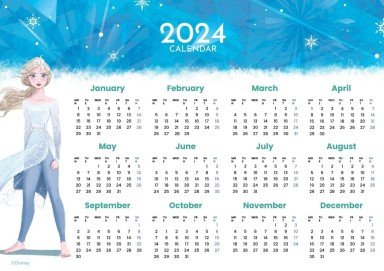 Die Eiskönigin 2024 Kalender Präsentationsvorlage