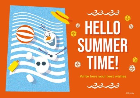 Carte de été de La Reine des neiges Modèles de présentation