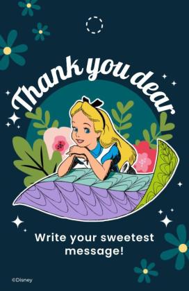 Etiquette cadeau Alice au pays des merveilles Modèles de présentation