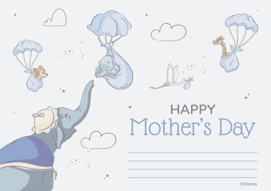 Dumbo Mother's Day Card presentation template 