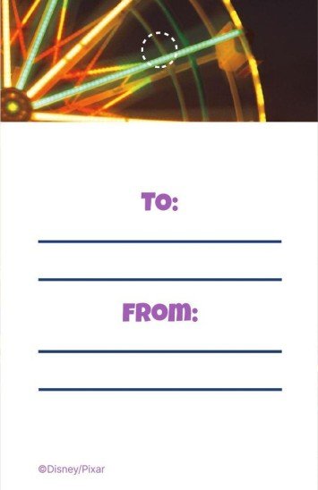 Étiquette de cadeau d'anniversaire Toy Story Modèles de présentation