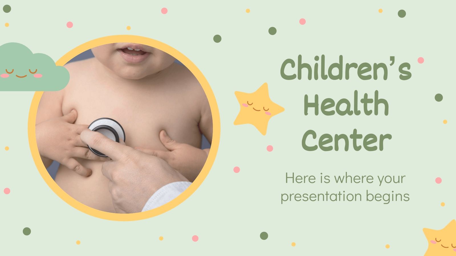 Children's Health Center theme for Google Slides and PowerPoint