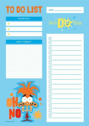 Plantilla de presentación Lista de tareas de Del revés 2