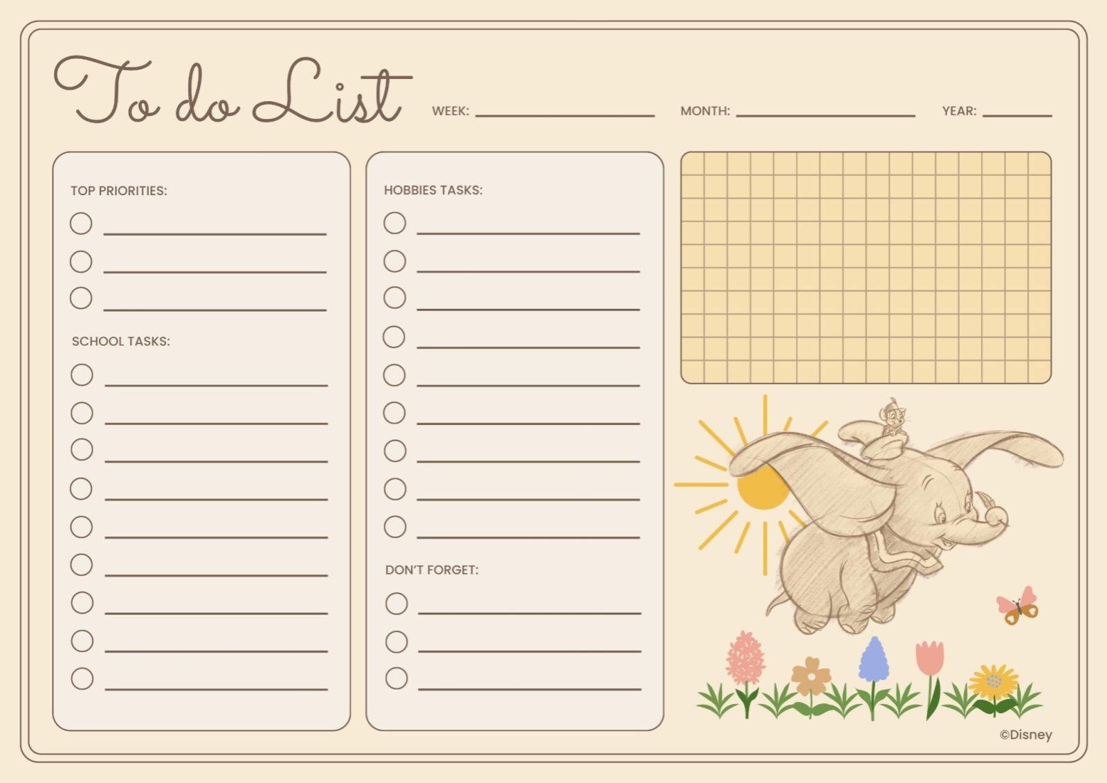 Dumbo List presentation template 