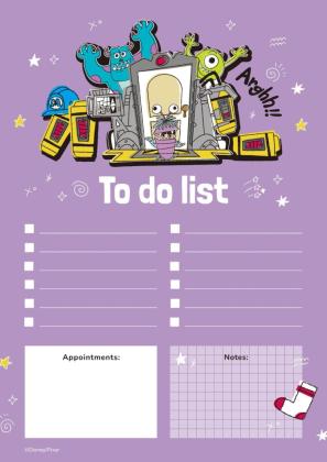 Monsters Inc List presentation template 