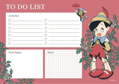 Liste Pinocchio Modèles de présentation