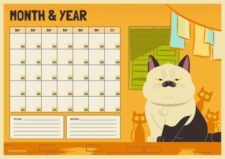 Calendrier estival Luca Modèles de présentation