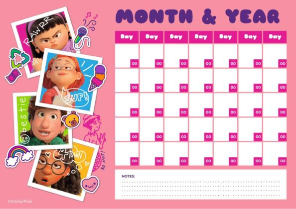 Calendrier mensuel Alerte rouge Modèles de présentation