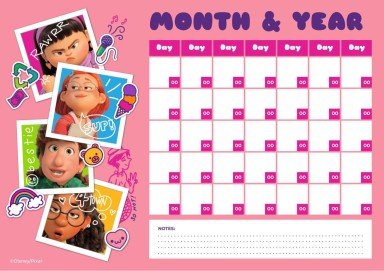 Calendrier mensuel Alerte rouge Modèles de présentation