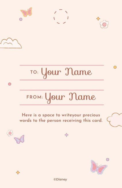 Disney Princess Thank You Gift Tag presentation template 