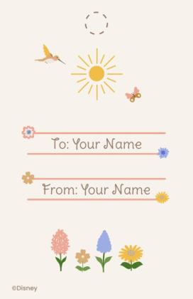 Plantilla de presentación Etiqueta de regalo de agradecimiento de El Rey León