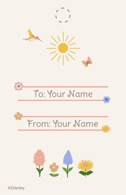 Plantilla de presentación Etiqueta de regalo de agradecimiento de El Rey León