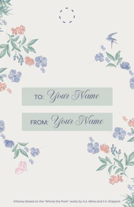 Étiquette-cadeau Winnie l’Ourson Modèles de présentation