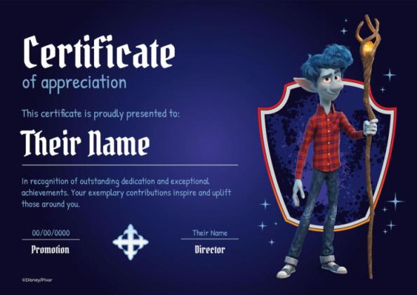 Modelo de apresentação Dois Irmãos: Uma Jornada Fantástica Certificado