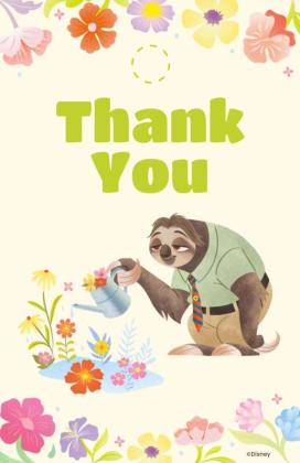 Modelo de apresentação Zootopia - Essa Cidade É o Bicho Etiqueta de presente