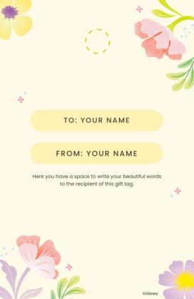 Modelo de apresentação Zootopia - Essa Cidade É o Bicho Etiqueta de presente