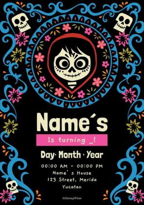 코코 파티 초대장 프레젠테이션 템플릿