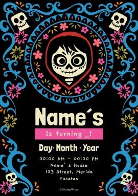 코코 파티 초대장 프레젠테이션 템플릿