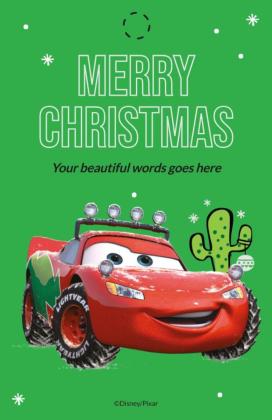 Étiquette cadeau de Noël Cars – Disney Pixar Modèles de présentation