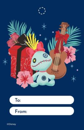 Stitch Weihnachts-Geschenkanhänger Präsentationsvorlage
