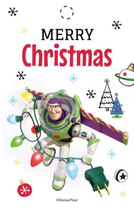 Étiquette cadeau de Noël Toy Story 3D Modèles de présentation