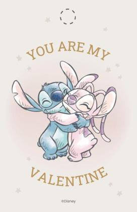 Stitch und Angel Valentinstags-Geschenkanhänger Präsentationsvorlage