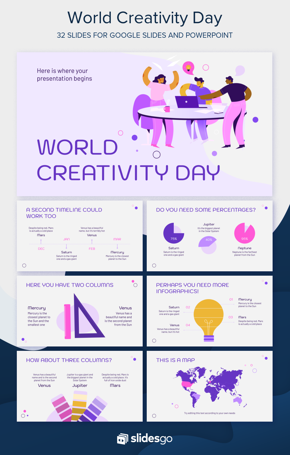 Page 2 | World Creativity Day Google Slides and PowerPoint Template