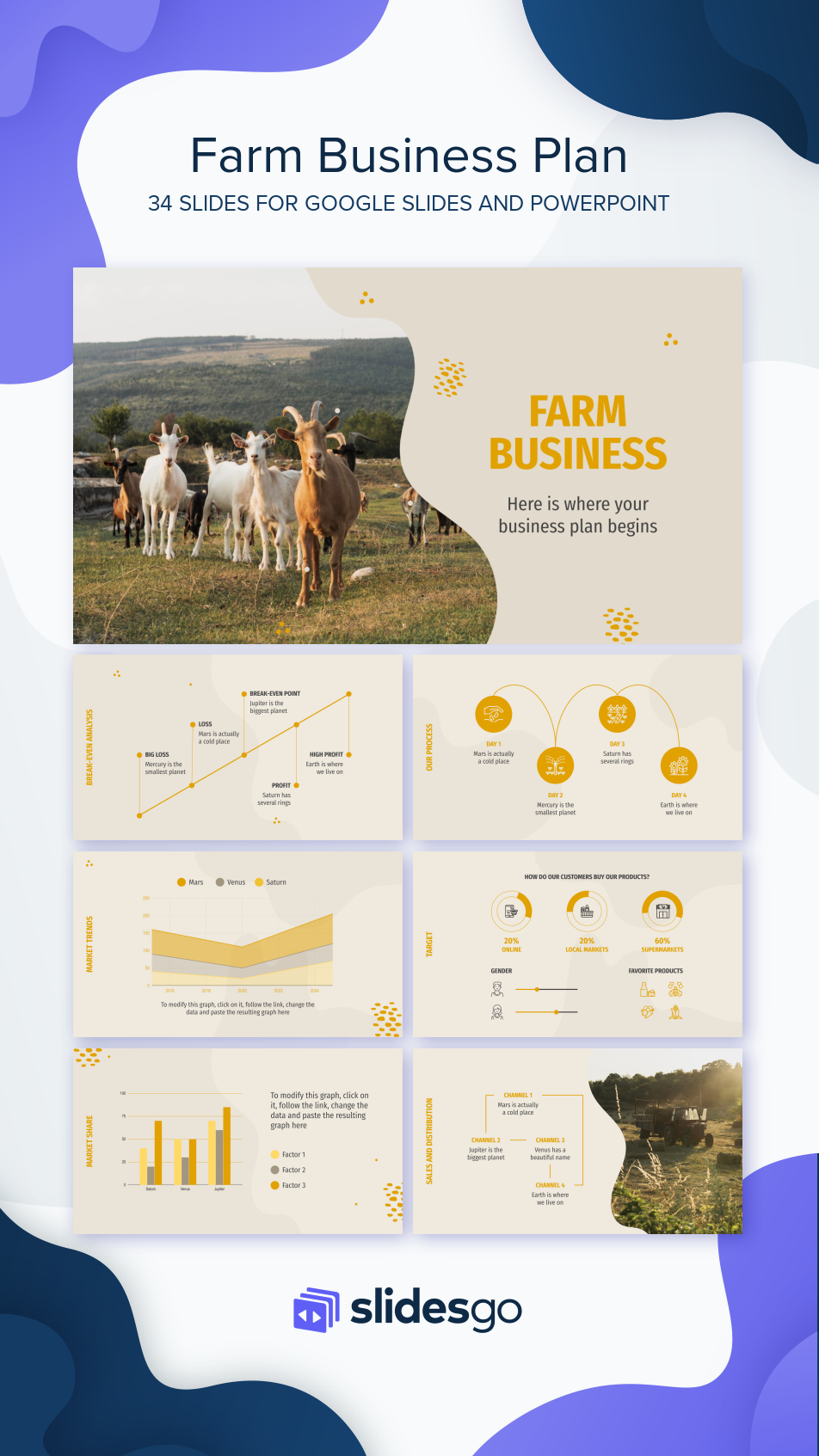 Farm Business Plan Google Slides Theme & PowerPoint Template