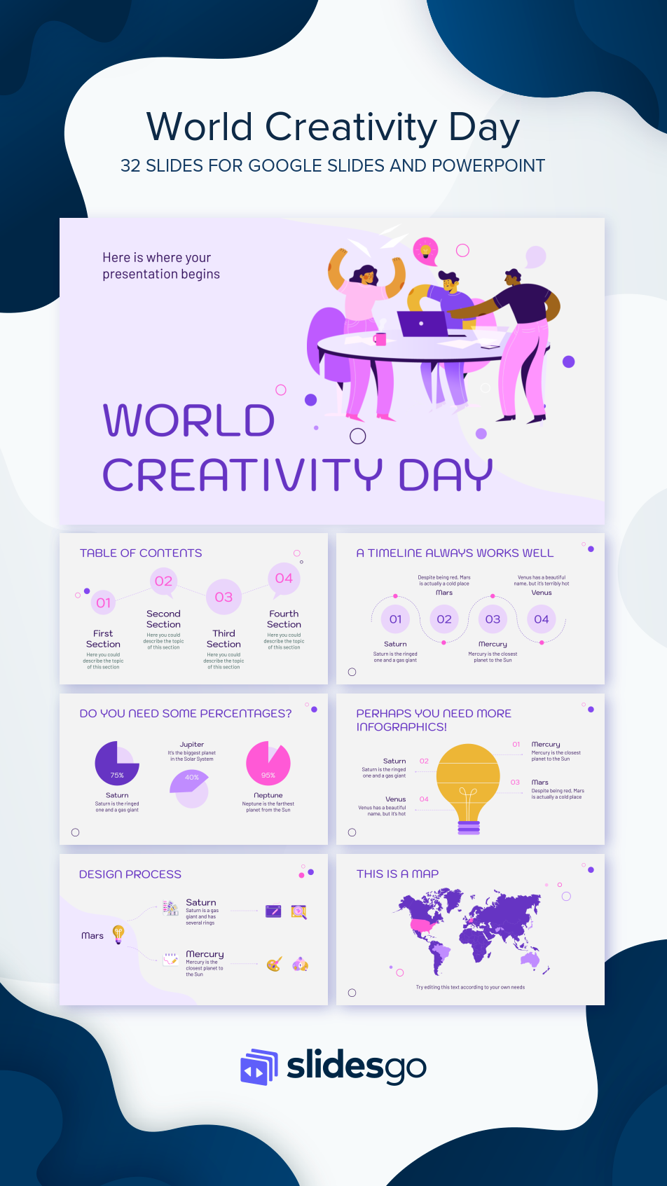 Page 2 | World Creativity Day Google Slides and PowerPoint Template