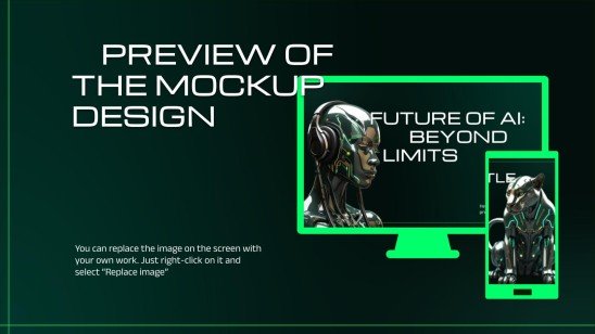 Future of AI: Beyond Limits presentation template 