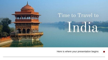 Il est temps de voyager en Inde Modèles de présentation