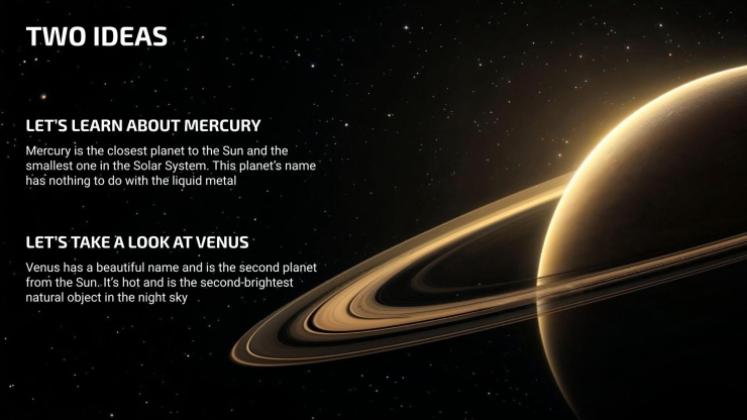The Solar System presentation template 
