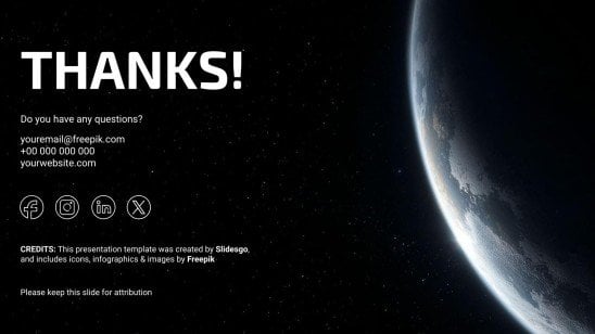 The Solar System presentation template 