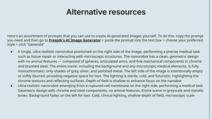 Nanorobotics presentation template 