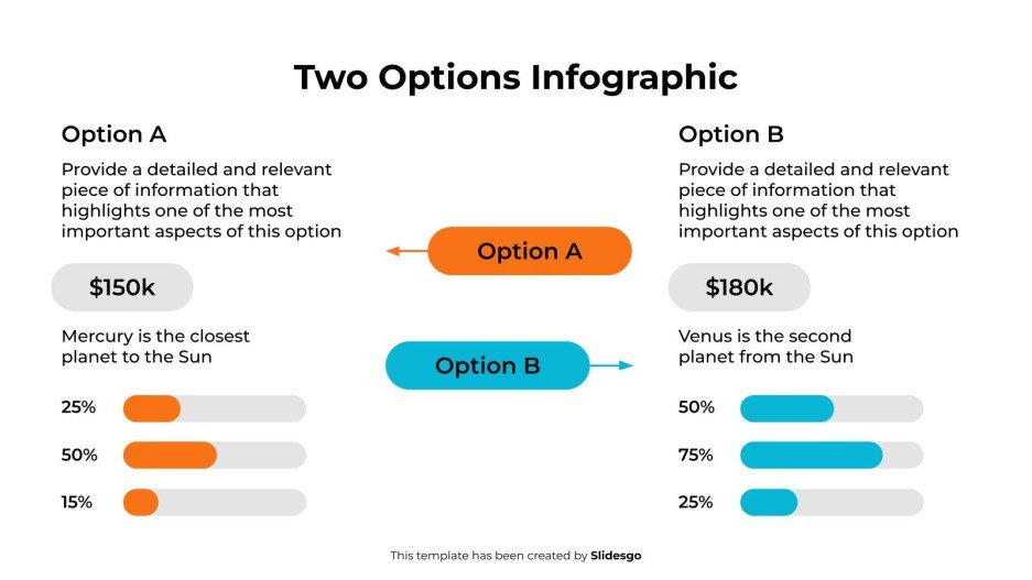 Two Options Infographics Template