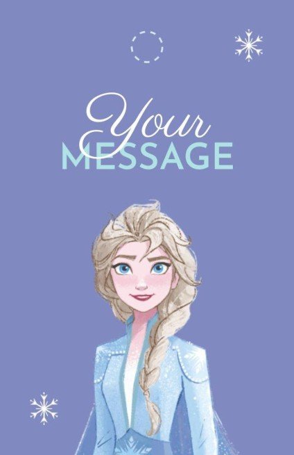 Modelo de apresentação Bem-vindo Inverno! Frozen Etiqueta de presente