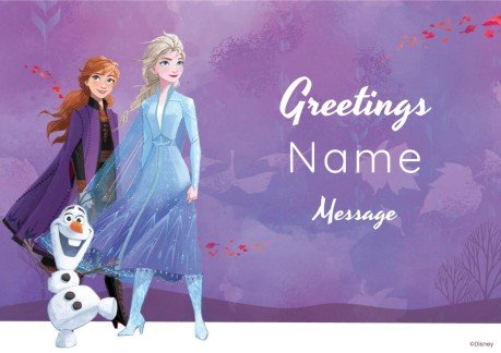 Modelo de apresentação Frozen Cartão de aniversário de Frozen